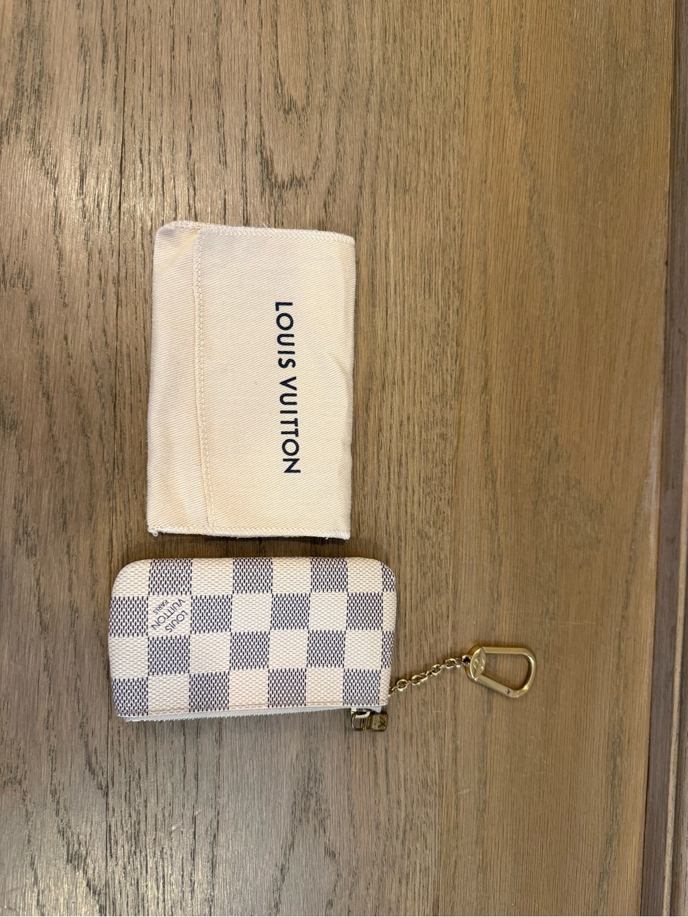 Louis Vuitton Damier Azur Key & Card Holder with Dust Bag